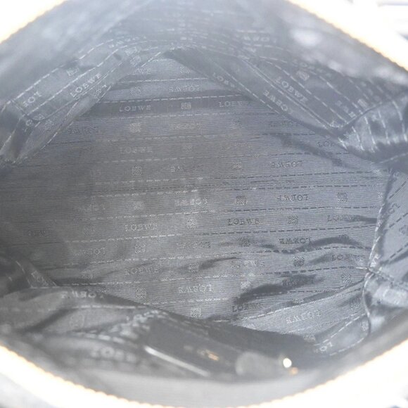 LOEWE Logo Anagram 2Way Shoulder Hand Bag Leather Black GHW Spain 95RL702 - Picture 7 of 16